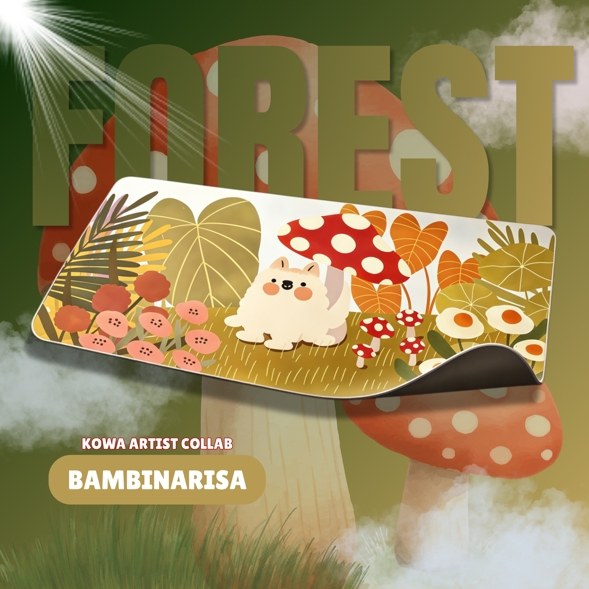 KOWA X BAMBINARISA FOREST DESKMAT