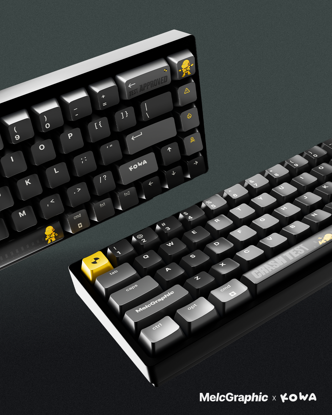 KOWA X MELCGRAPHIC CRASHTEST KEYCAP SET