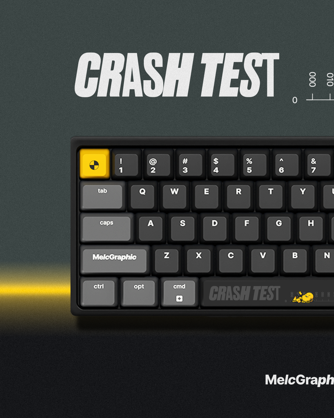 KOWA X MELCGRAPHIC CRASHTEST KEYCAP SET