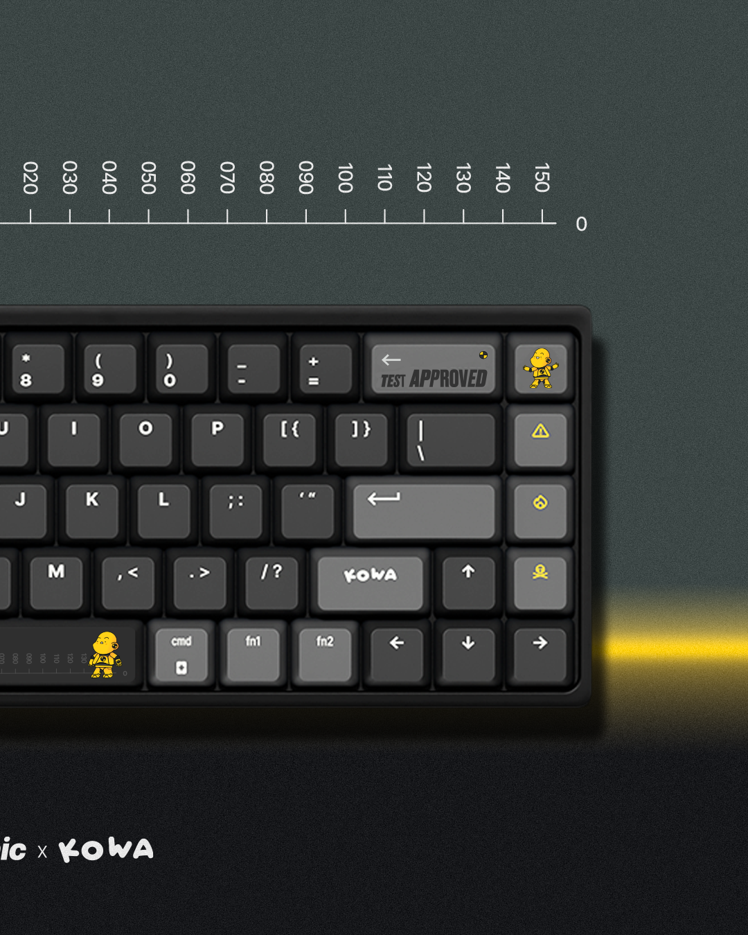 KOWA X MELCGRAPHIC CRASHTEST KEYCAP SET
