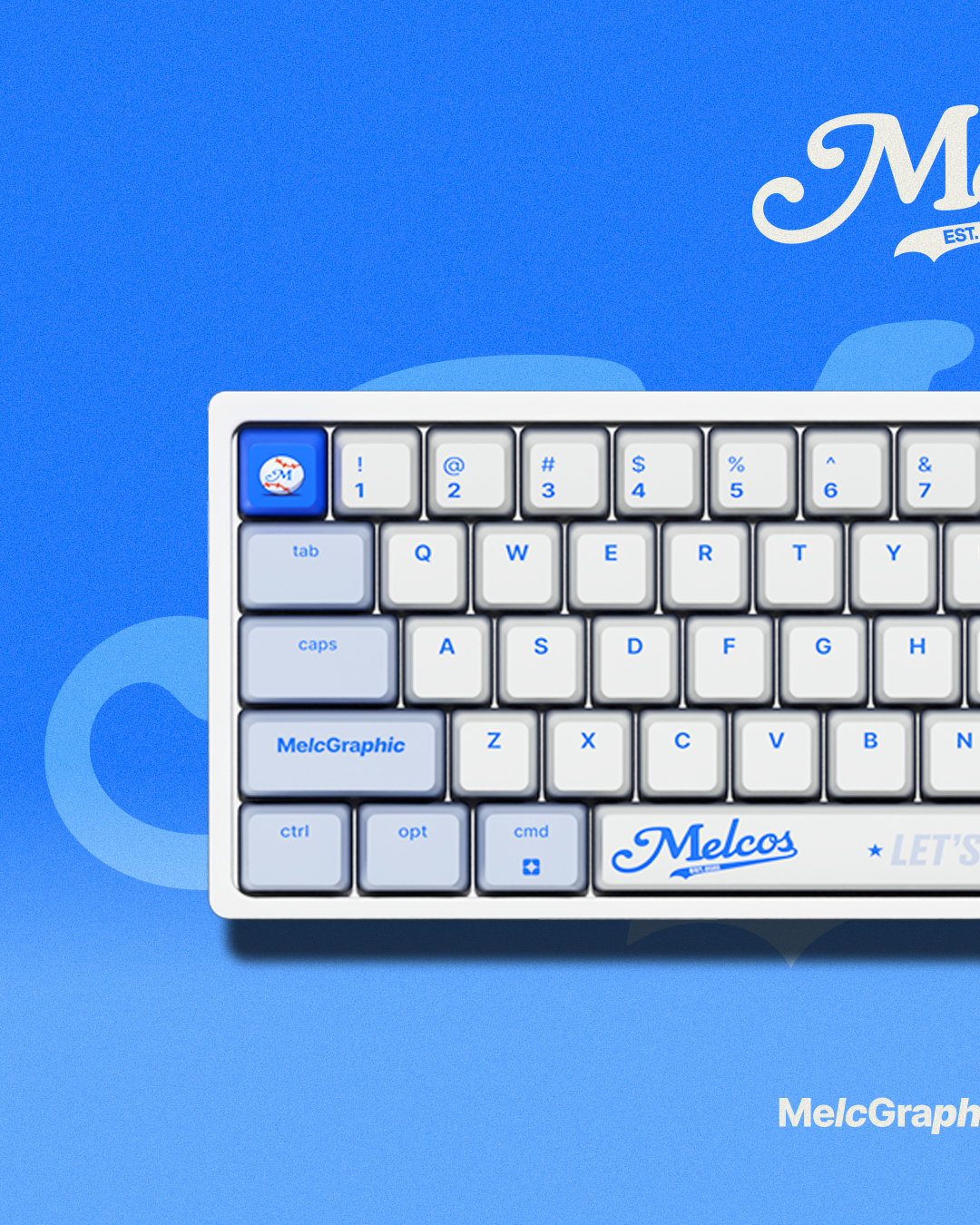 KOWA X MELCGRAPHIC BASEBALL KEYCAP SET