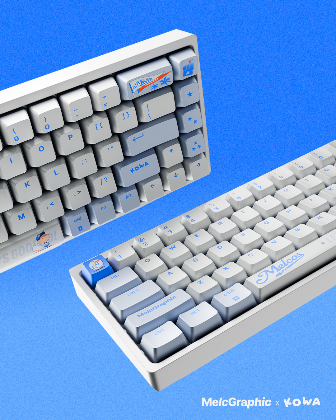 KOWA X MELCGRAPHIC BASEBALL KEYCAP SET