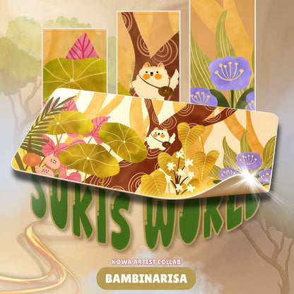 KOWA X BAMBINARISA SUKIS WORLD DESKMAT