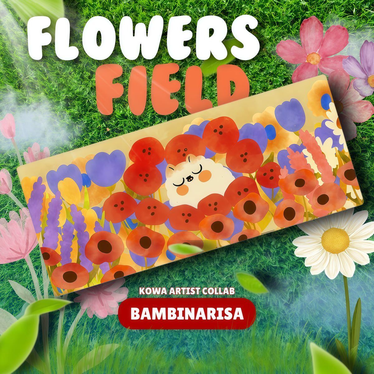 KOWA X BAMBINARISA FLOWERS FIELD DESKMAT